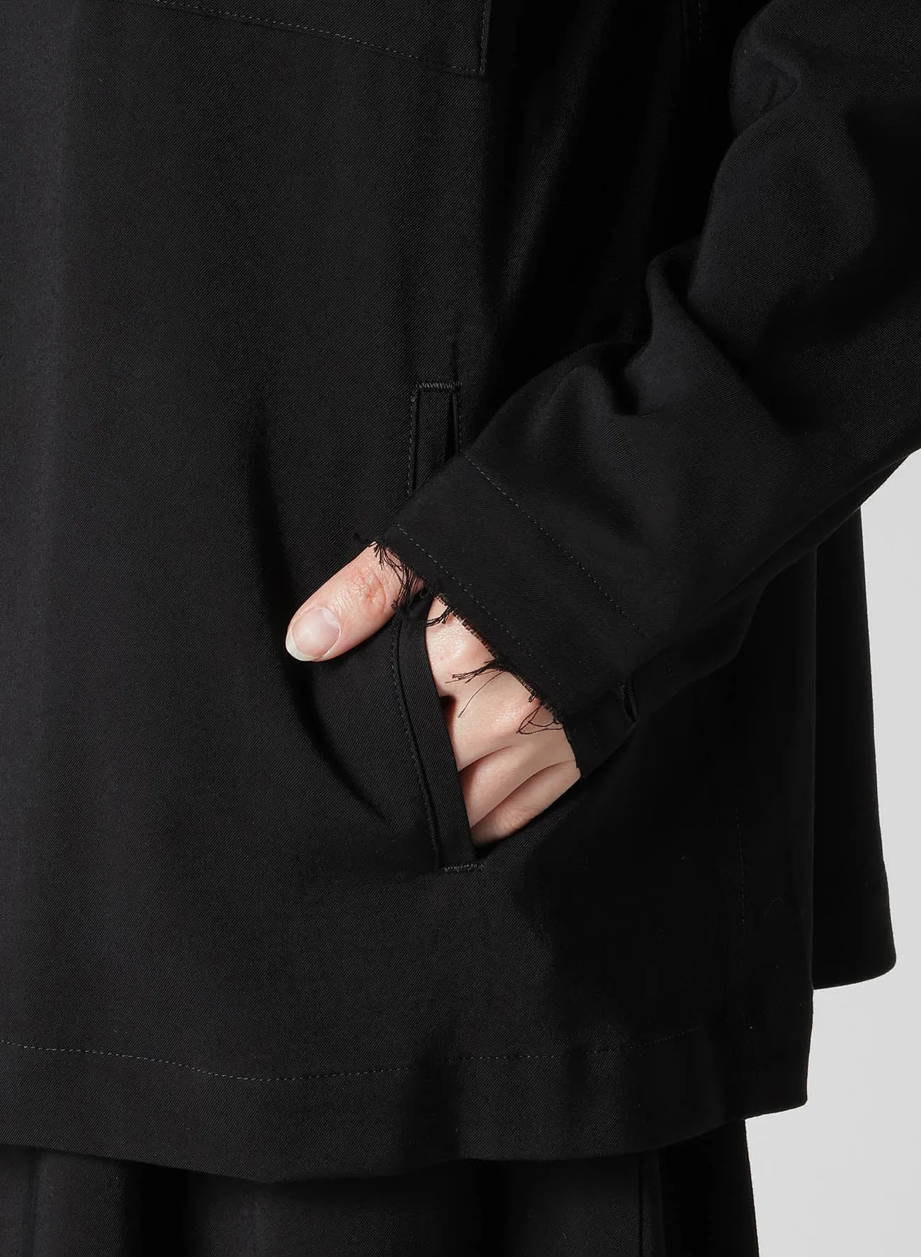 HARD TWISTED GABARDINE SHIRT JACKET