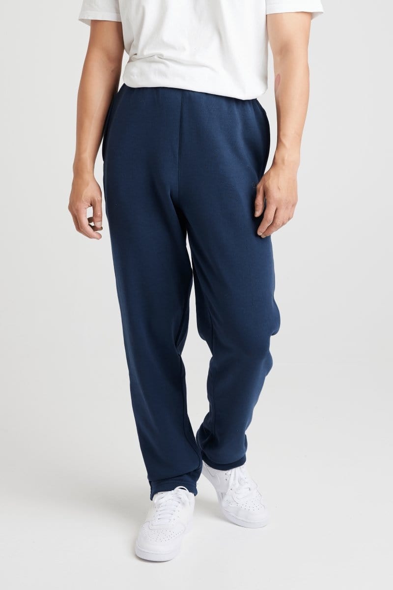 INSPORT MEN'S ASPEN NAVY TRACKPANTS (OPEN LEG)