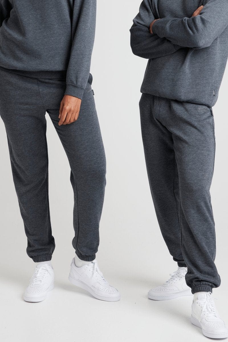 INSPORT UNISEX ALASKA CHARCOAL ELASTIC LEG TRACKPANTS