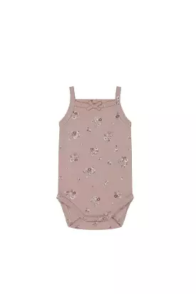 JAMIE KAY Bridget Singlet Bodysuit - Lauren Floral Fawn