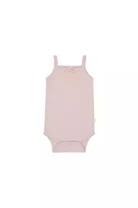 JAMIE KAY Organic Cotton Modal Singlet Bodysuit - Old Rose