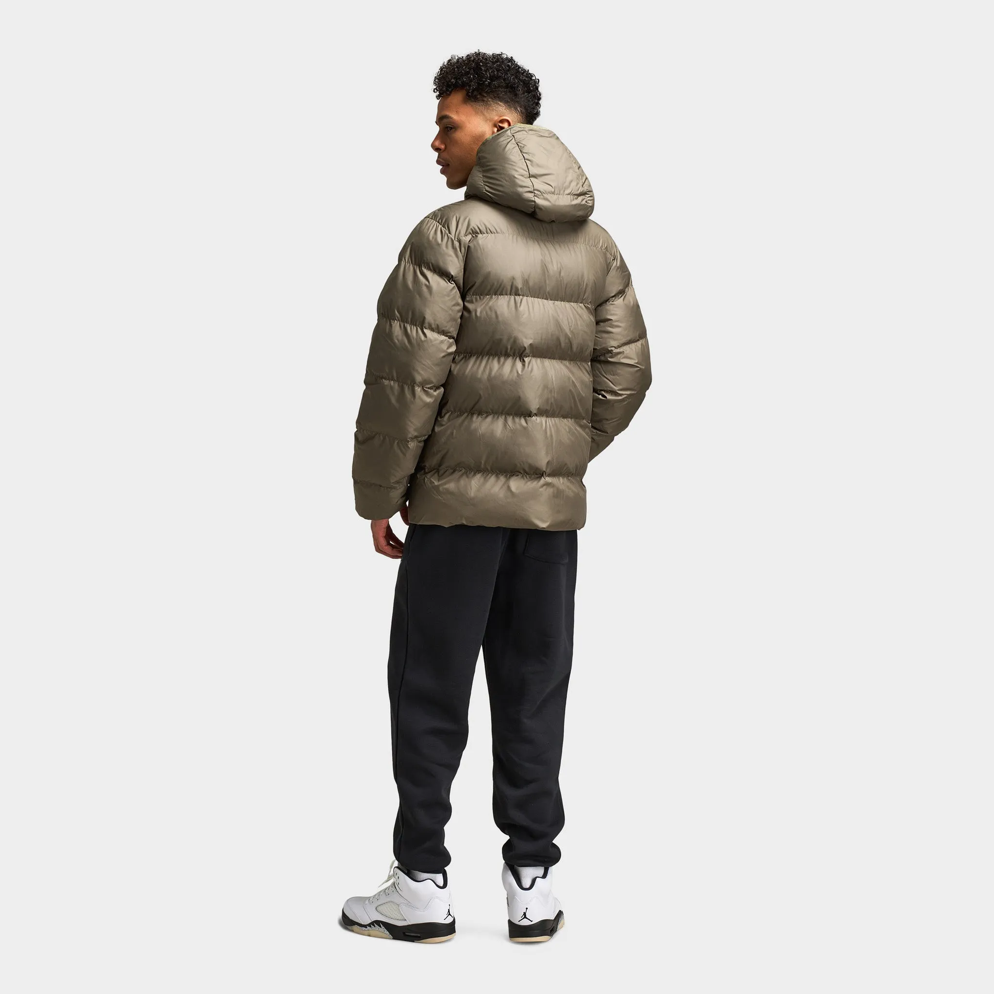 Jordan Brooklyn Puffer Jacket Medium Olive / Black