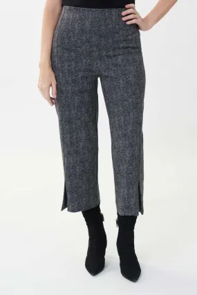 Joseph Ribkoff Herringbone Culotte Pant - 223137