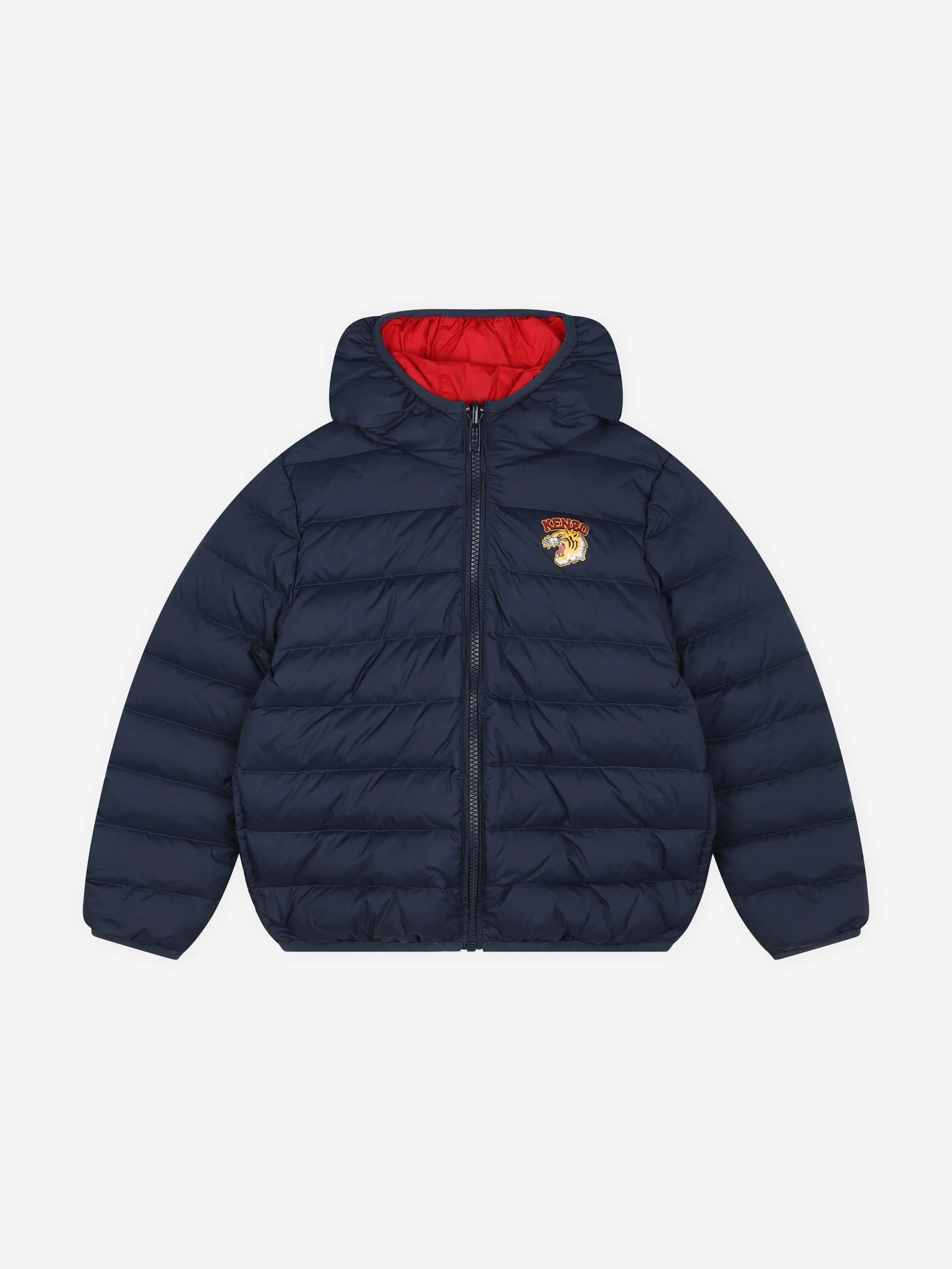 KENZO Kids Reversible Down Jacket in Navy