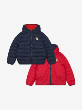 KENZO Kids Reversible Down Jacket in Navy