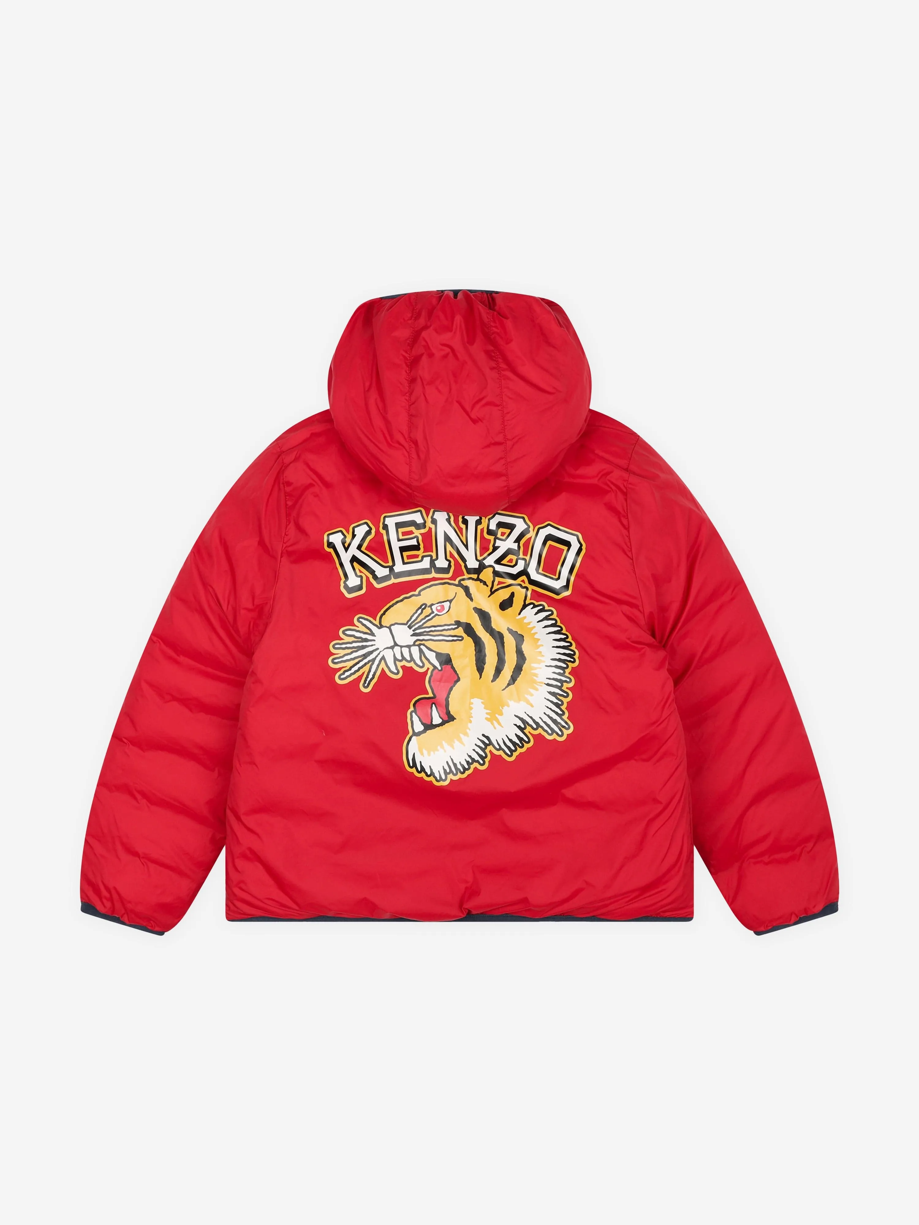 KENZO Kids Reversible Down Jacket in Navy