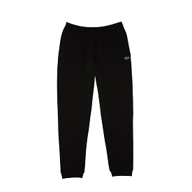 Lacoste Tapered Fit Fleece Trackpants (Black)