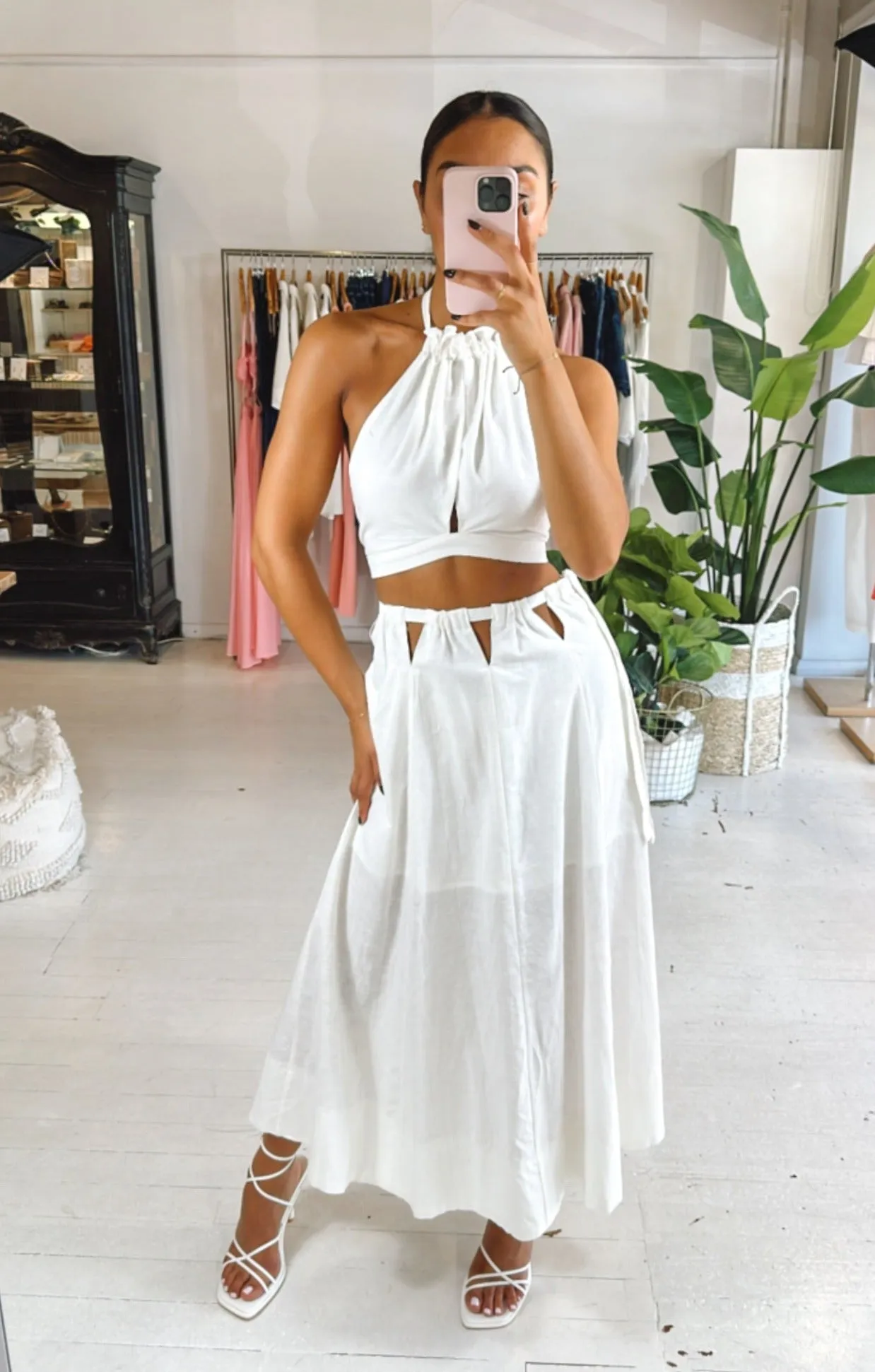 LEON  Skirt Set WHITE