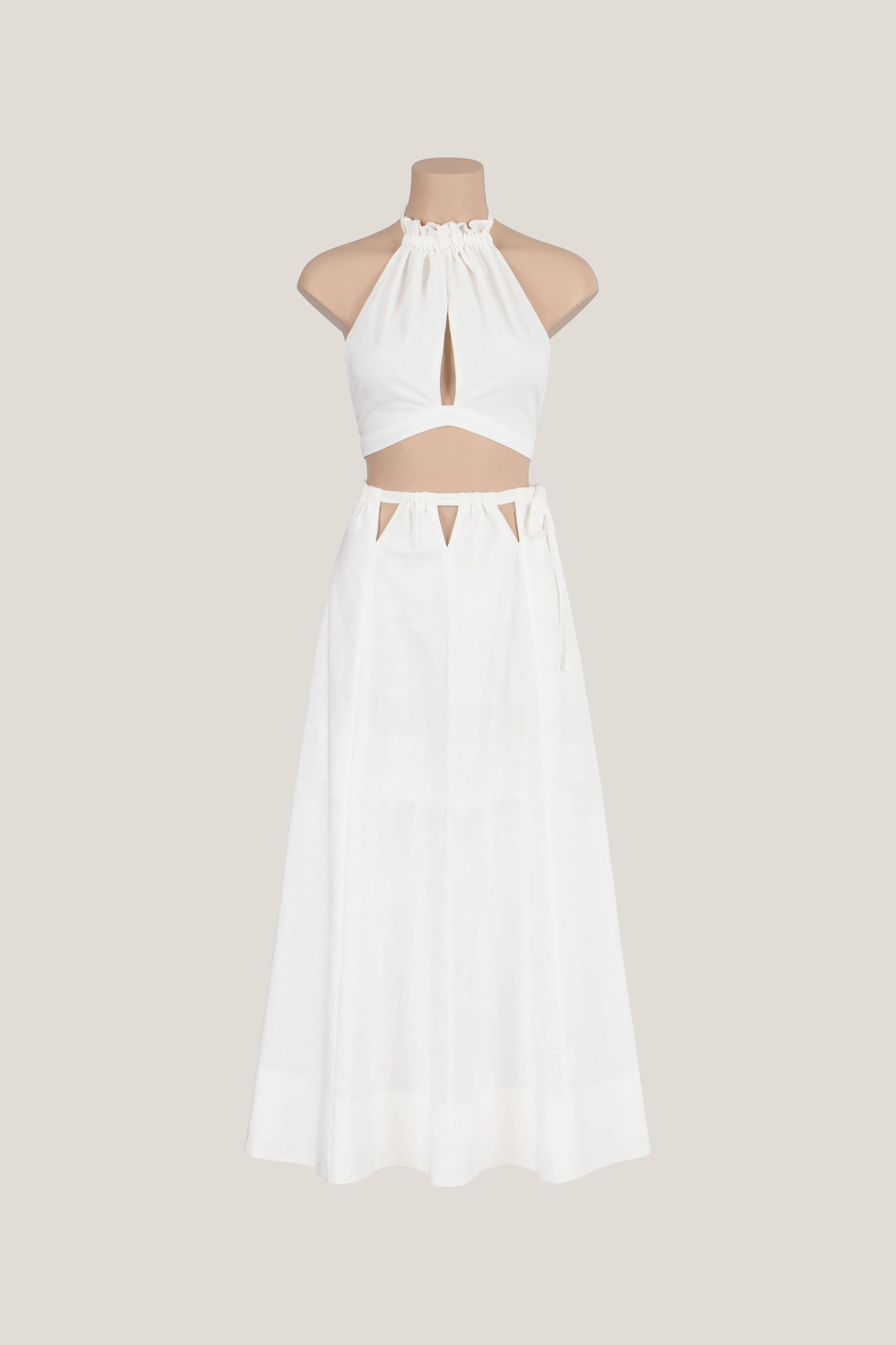 LEON  Skirt Set WHITE