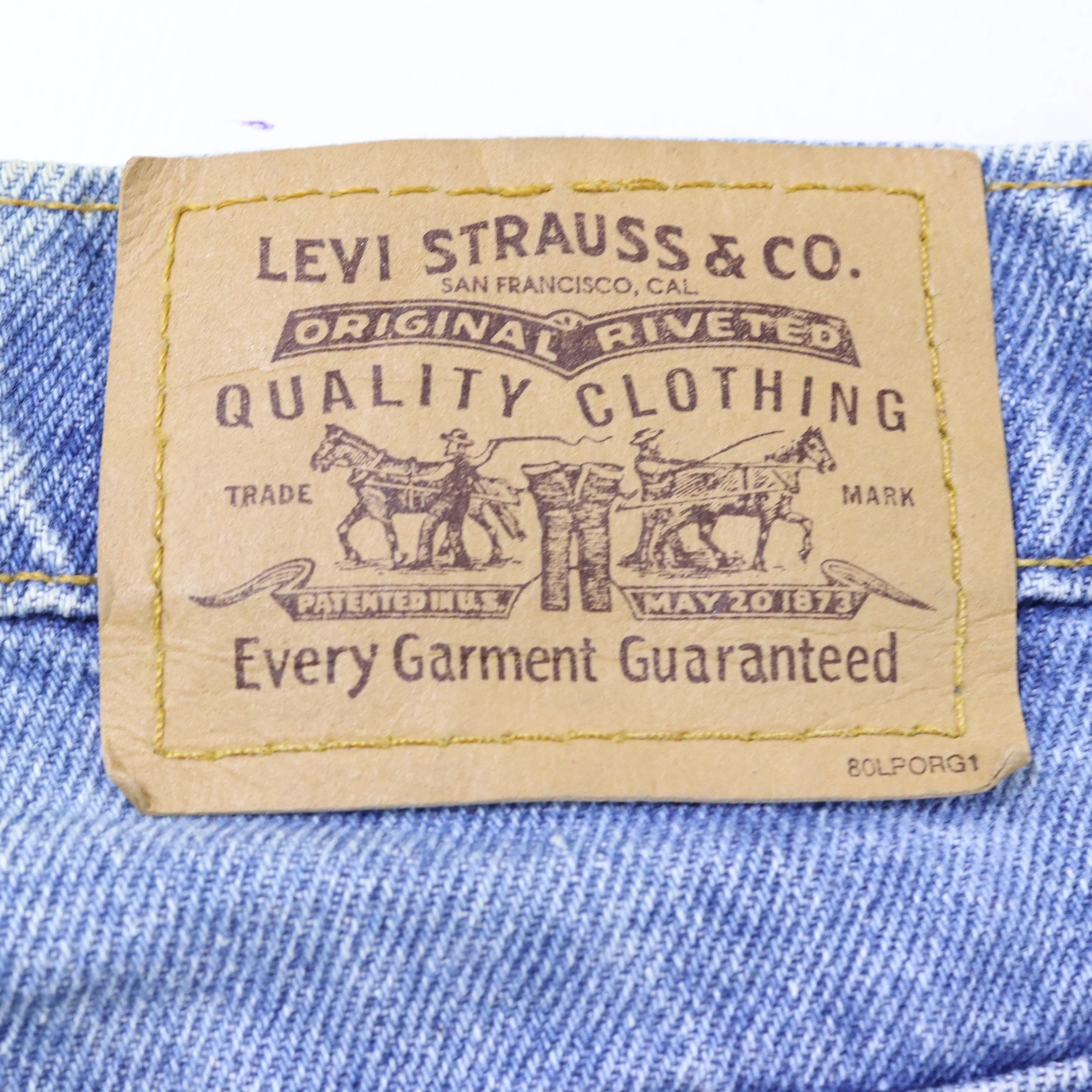 Levi's Straight Leg Blue Jeans