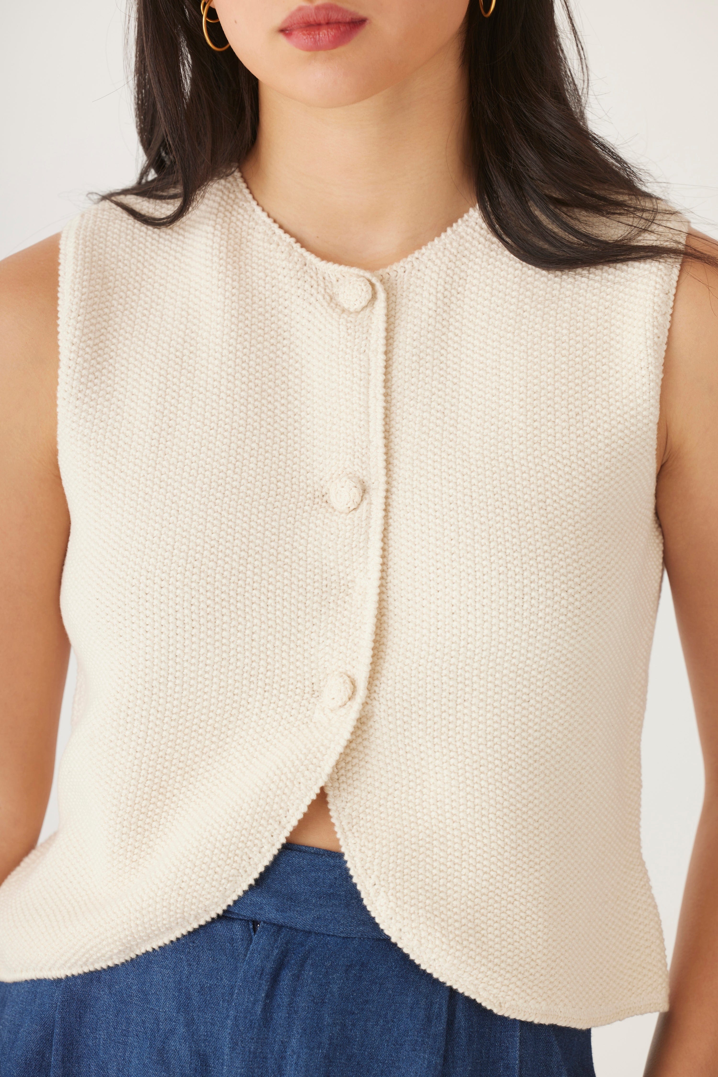 Lola Vest in Pima Cotton