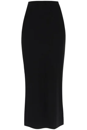 long skirt in poly lycra KK223SPLA52001 BLACK