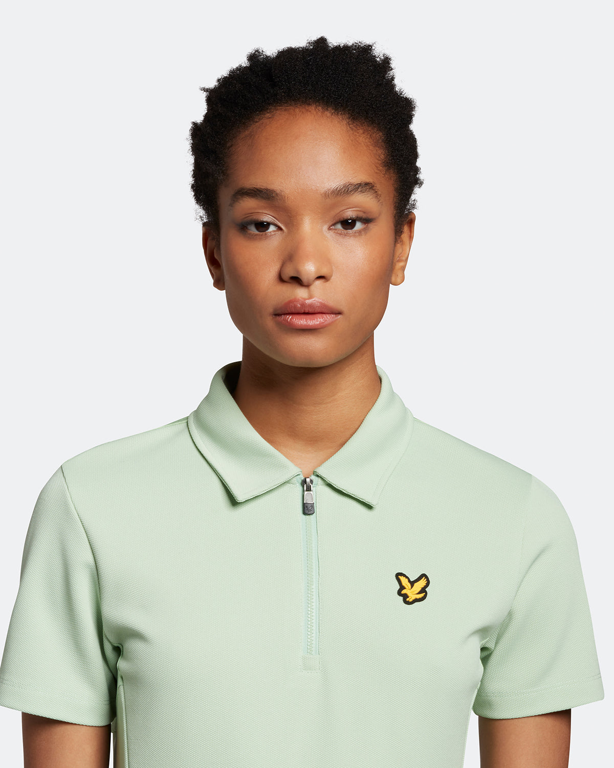 Lyle & Scott Womens Sue Polo Pale Teal - SS23