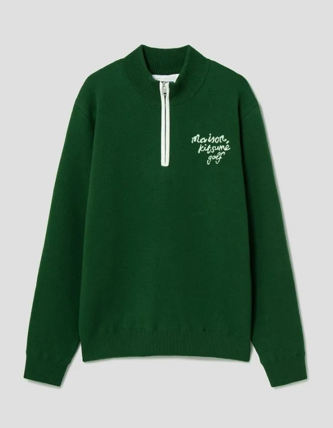 MAISON KITSUNE  |Street Style Long Sleeves Plain Logo Designers Sweaters