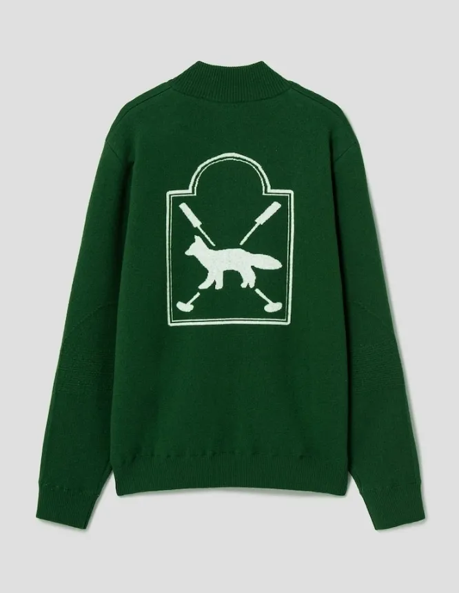 MAISON KITSUNE  |Street Style Long Sleeves Plain Logo Designers Sweaters