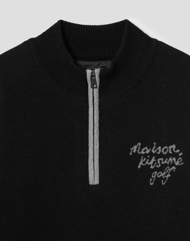 MAISON KITSUNE  |Street Style Long Sleeves Plain Logo Designers Sweaters