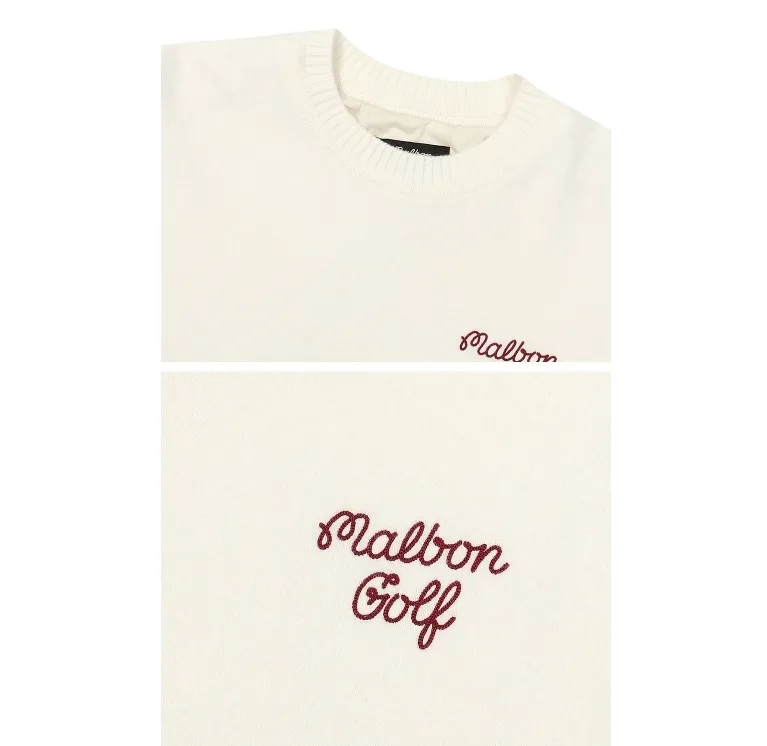 Malbon Golf  |Street Style Long Sleeves Plain Logo Sweaters