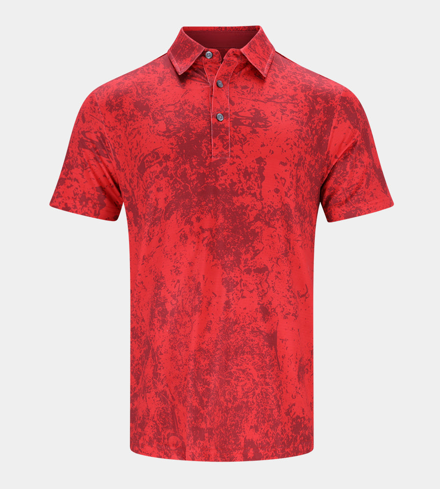 MARBLE POLO - RED