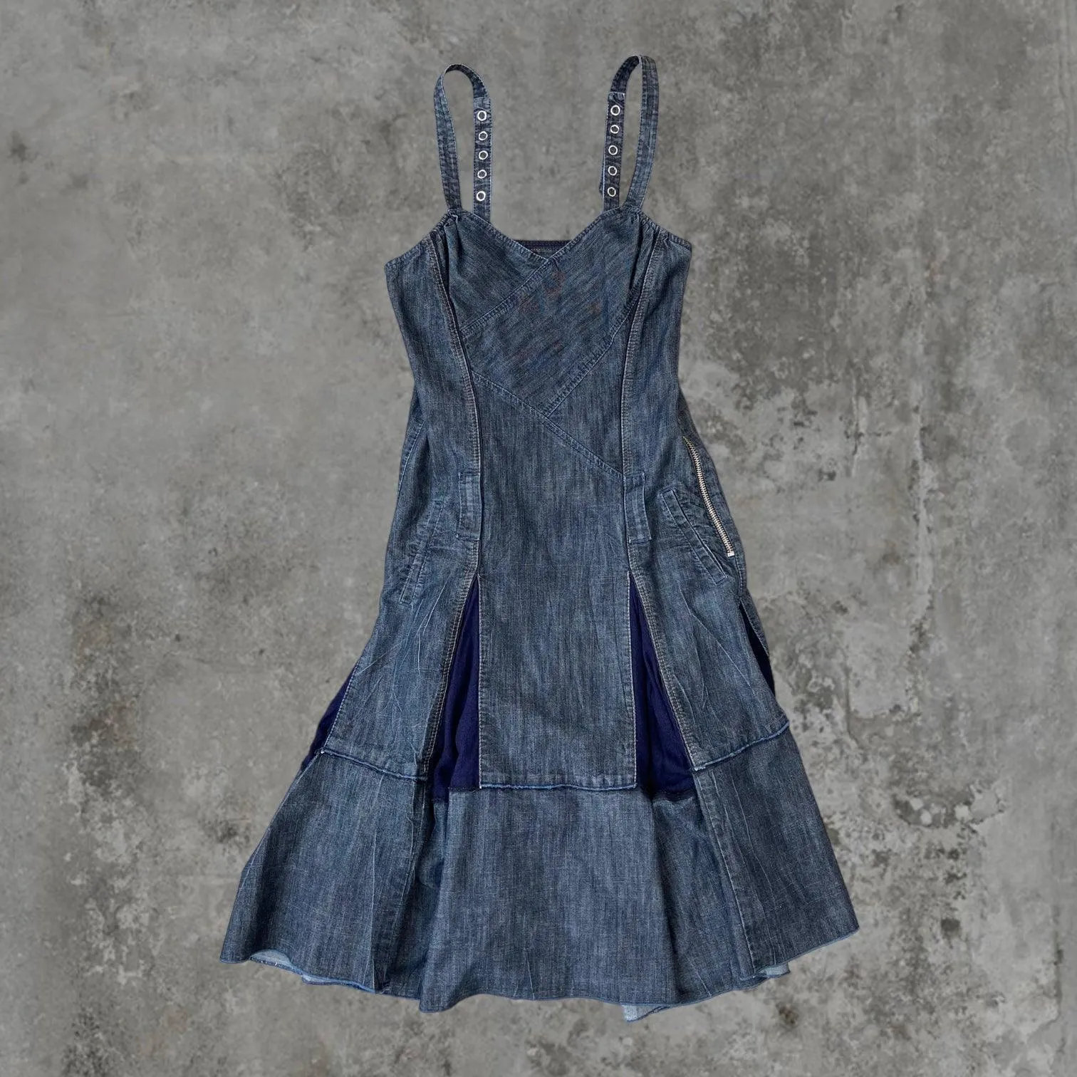 MARITHE FRANCOIS GIRBAUD MFG DENIM DRESS - M