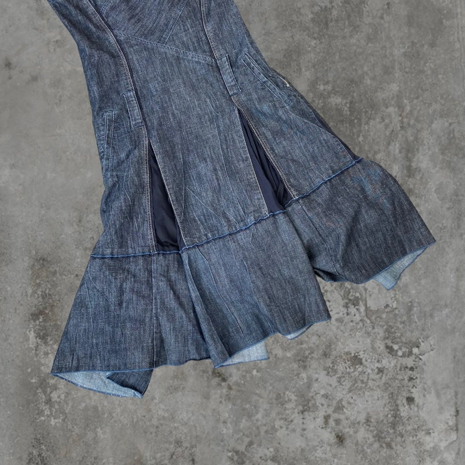 MARITHE FRANCOIS GIRBAUD MFG DENIM DRESS - M