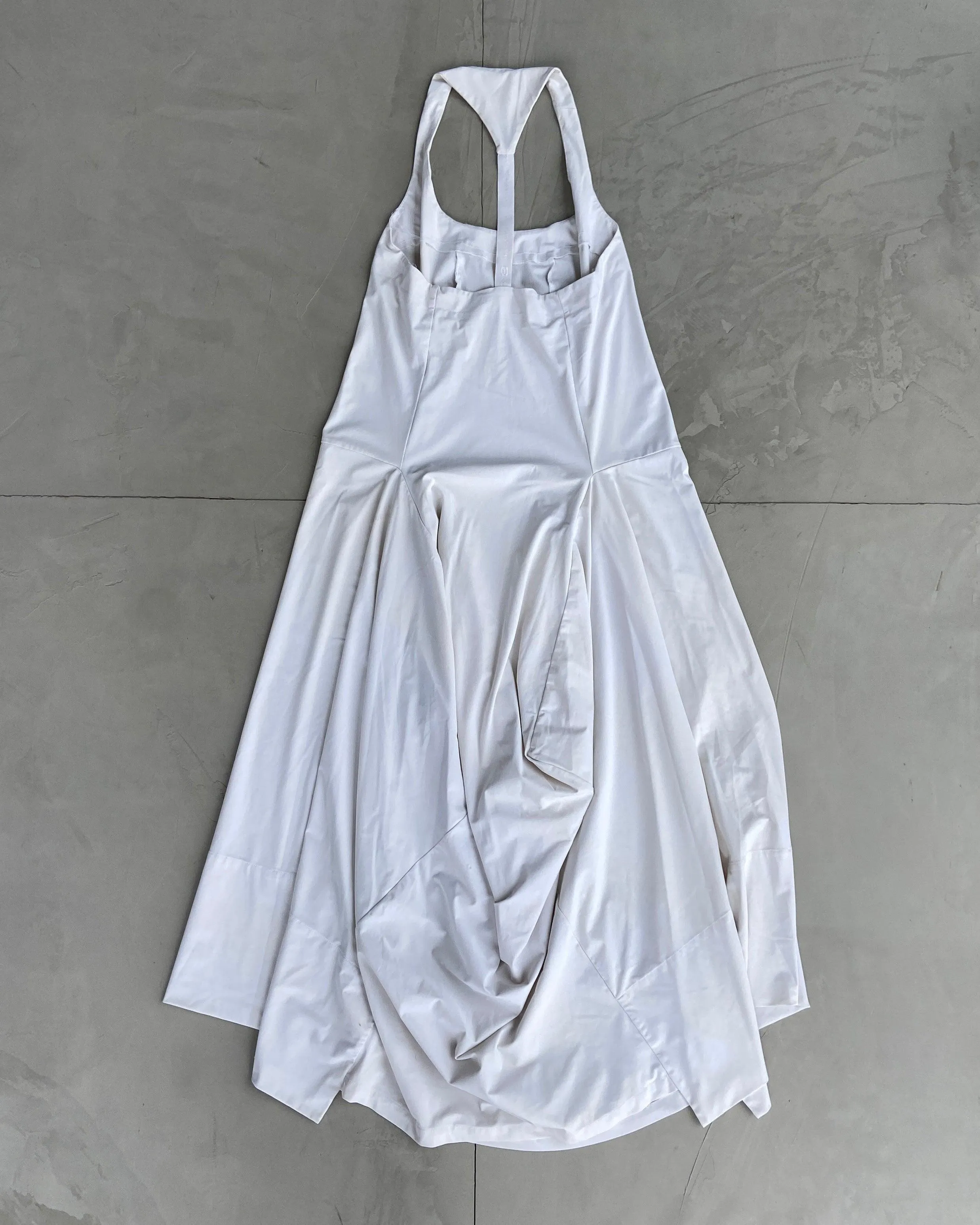 MARITHE FRANCOIS GIRBAUD MFG WHITE TRIANGLE DRESS - M