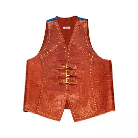 Mauri Gold Alligator Vest