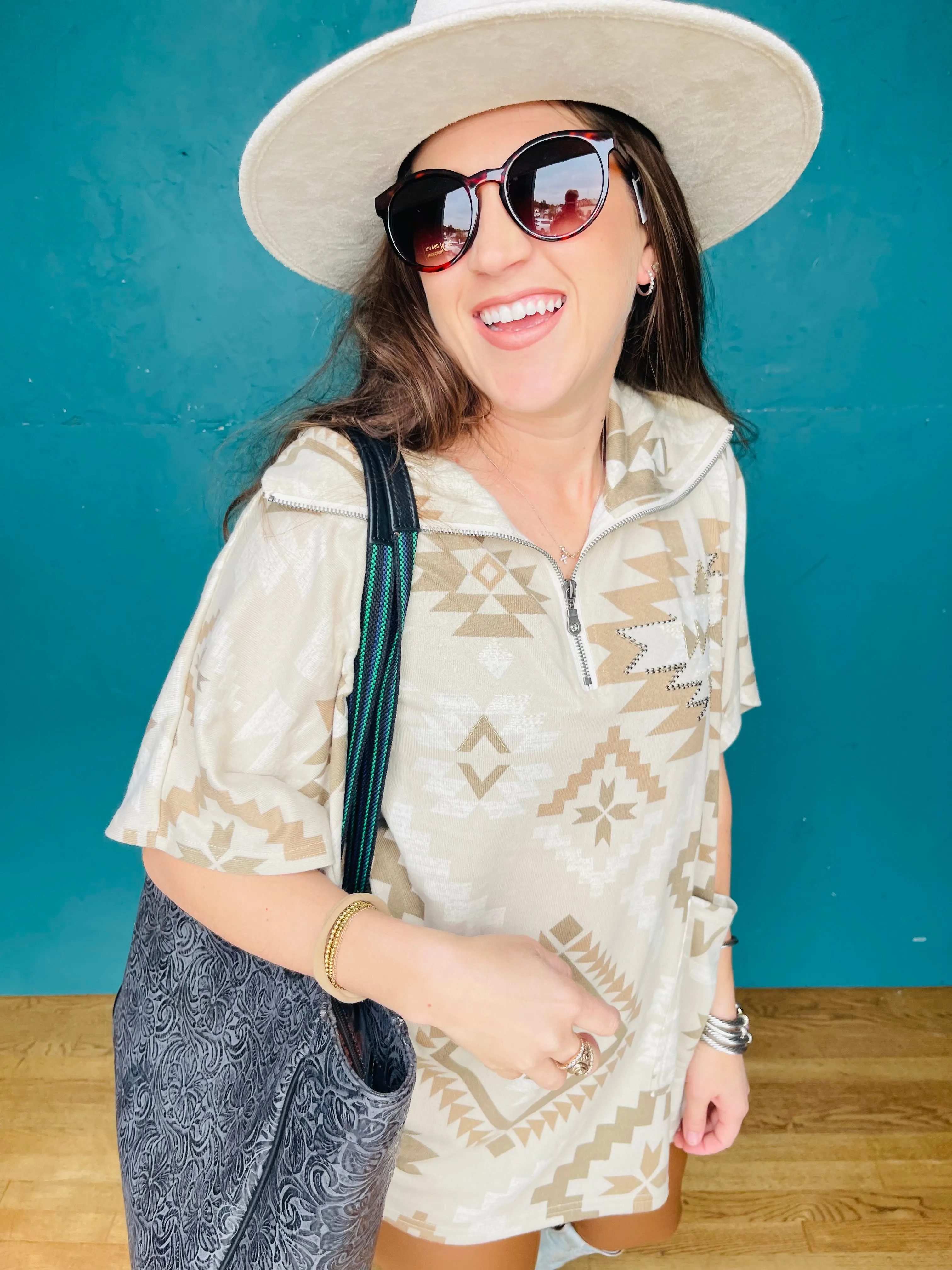 Mesa Sunrise Poncho Top