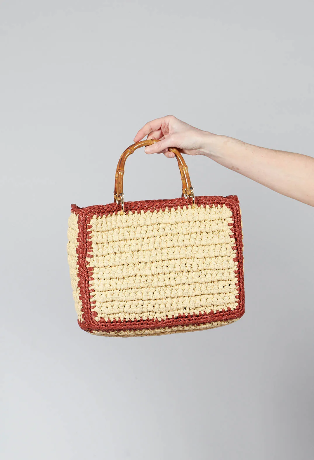 Milos Crochet Bag in Cream