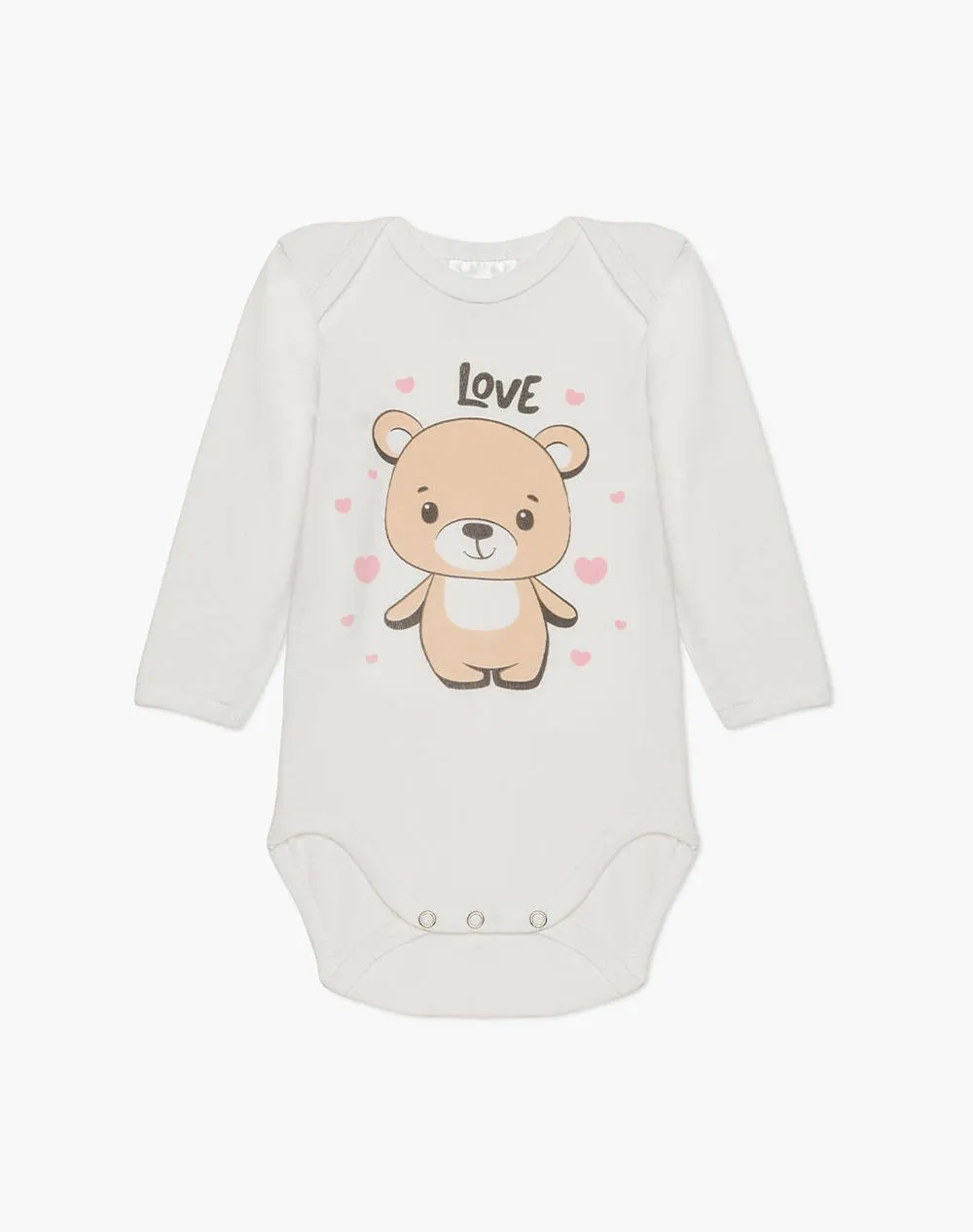 MINERVA Baby Rompers 2-Pack - Hearts Design