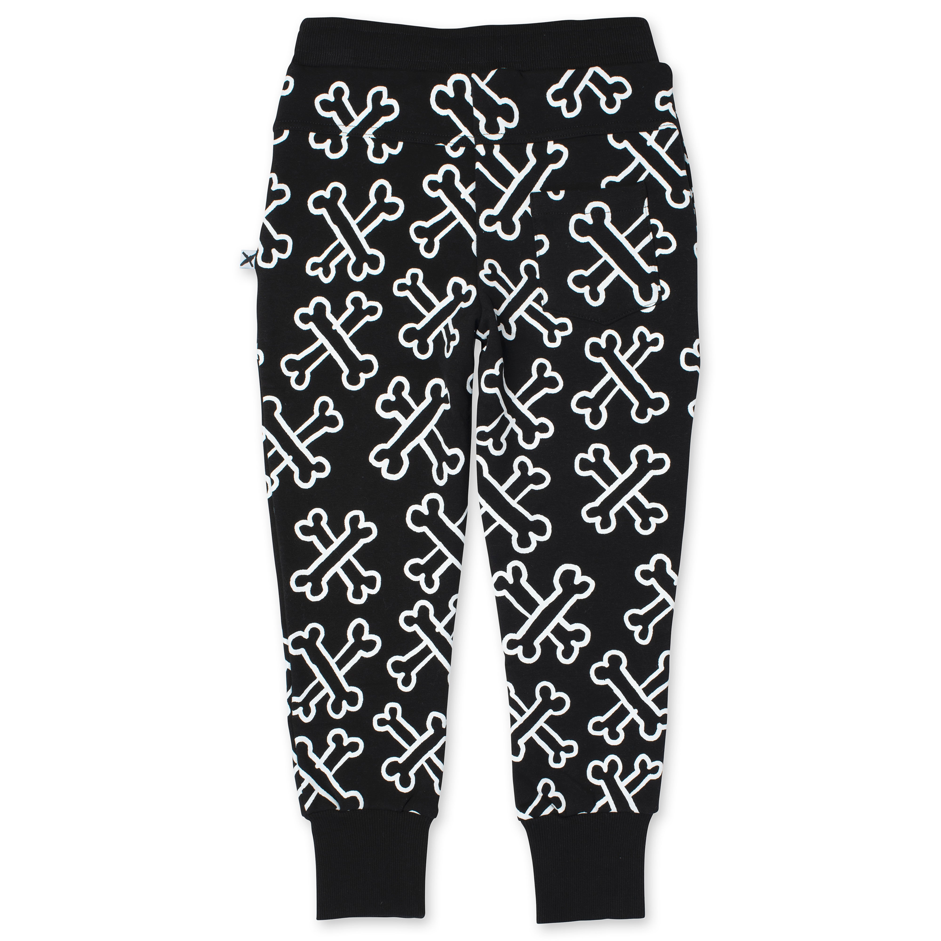 Minti Bones Furry Trackies - Black