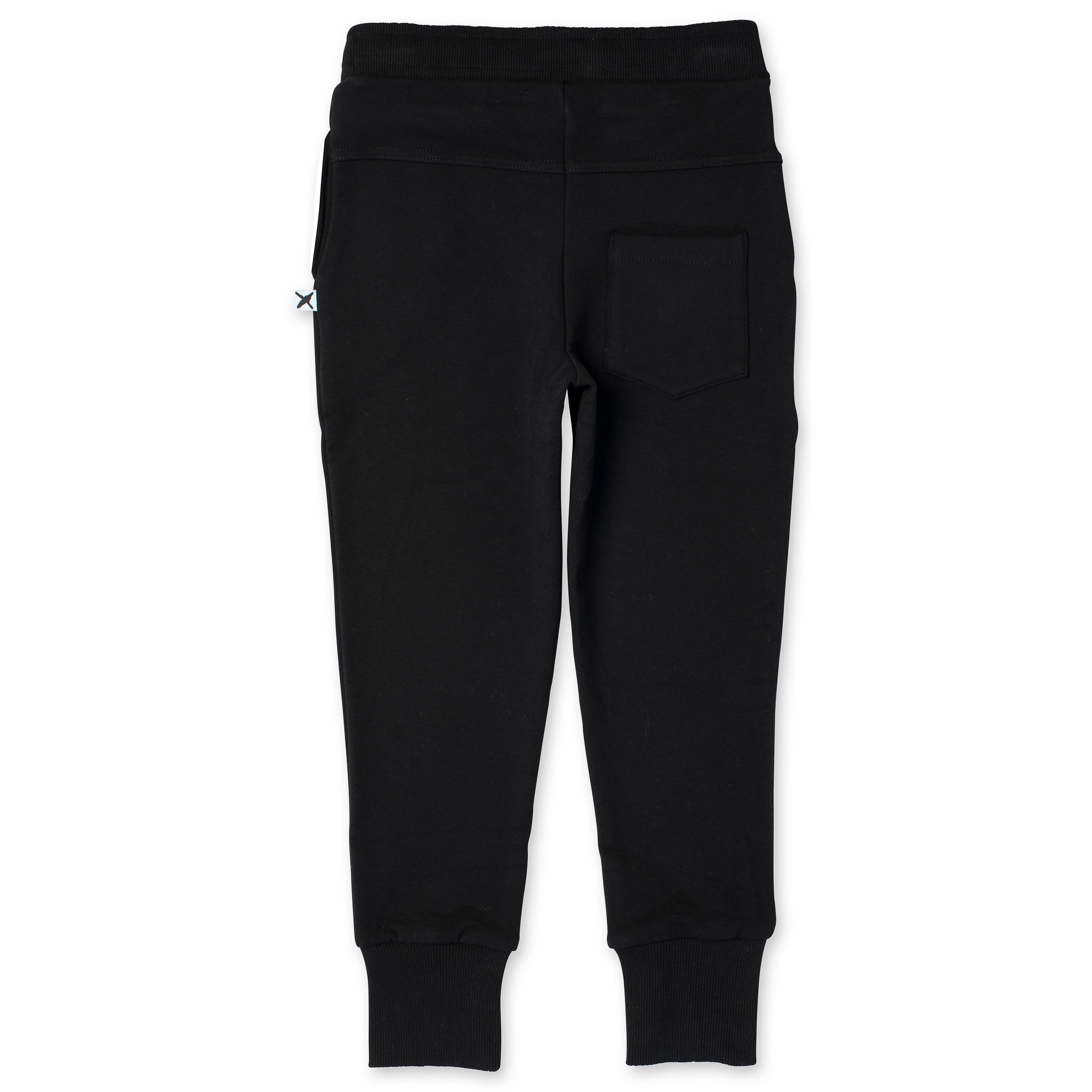 Minti Hello Circle Furry Trackies - Black