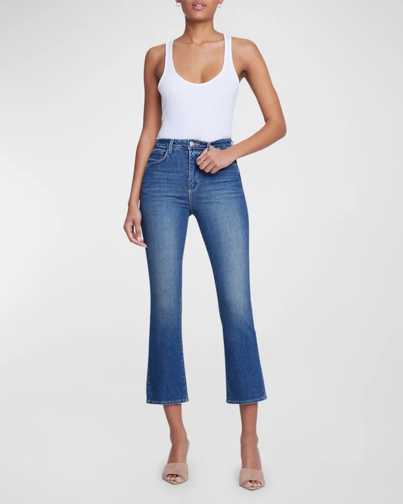 Mira Ultra High Rise Crop Micro Bootcut Jean