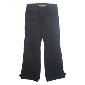 MOLECULE Cargo Workwear Womens Trousers Black Regular Bootcut W32 L30