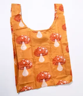 Mustard Yellow Mushroom Reusable Bag