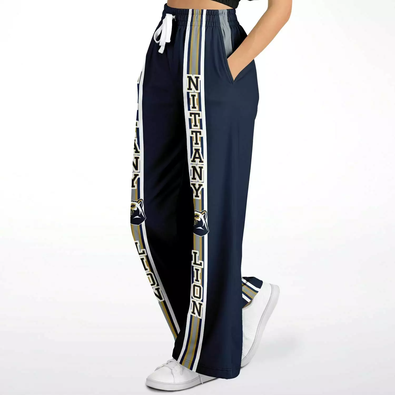 Nittany Lion Blue Fleece Stretchy Phat Bellbottoms