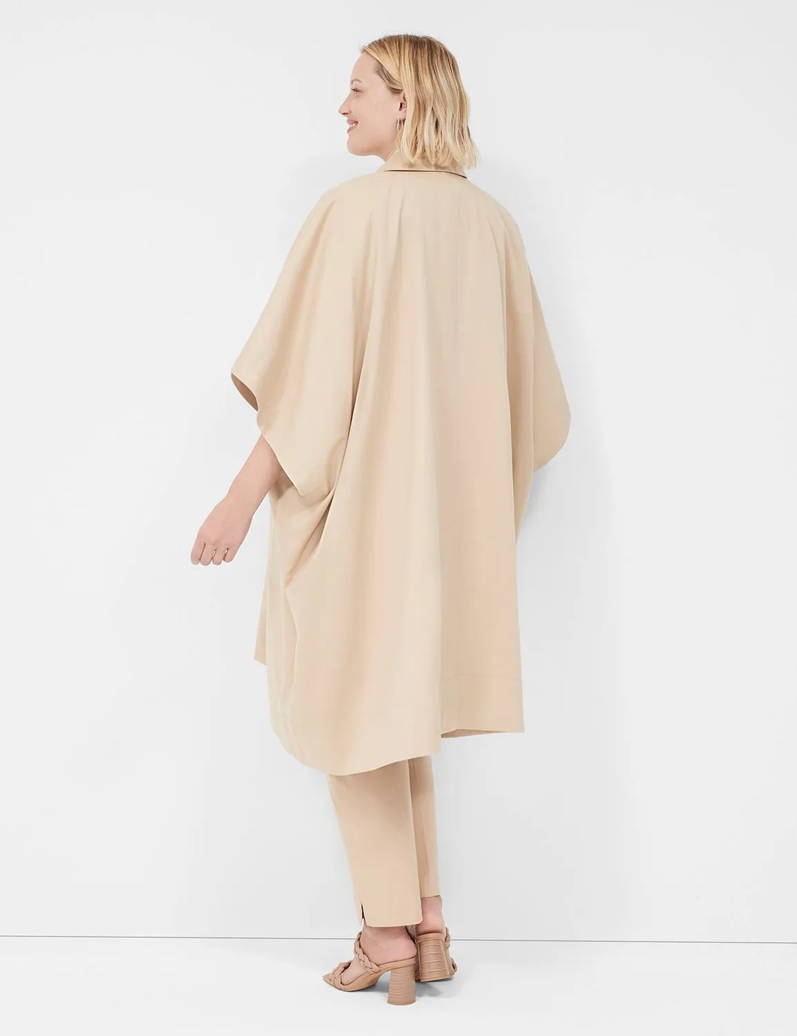 Oversized Trench Poncho