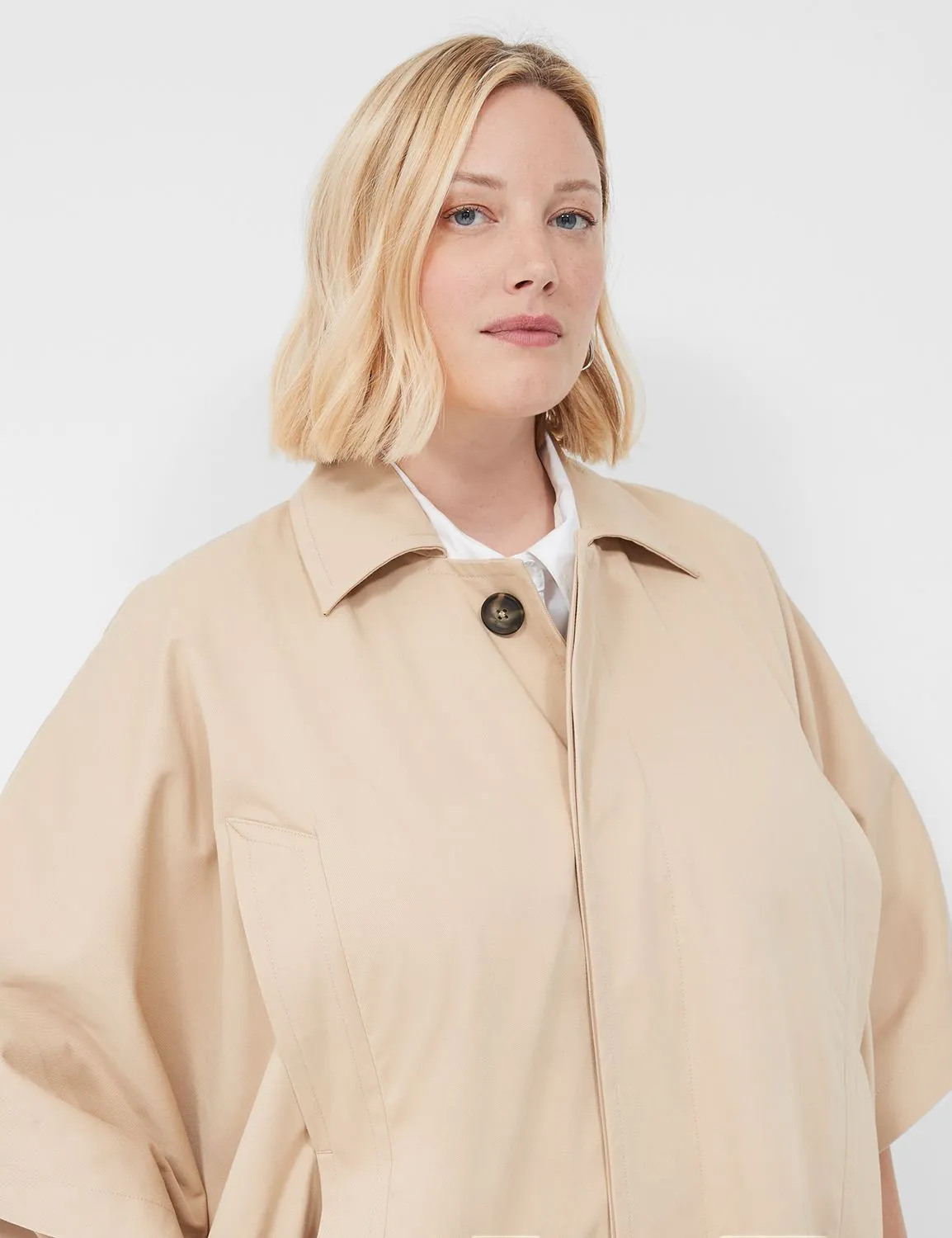 Oversized Trench Poncho