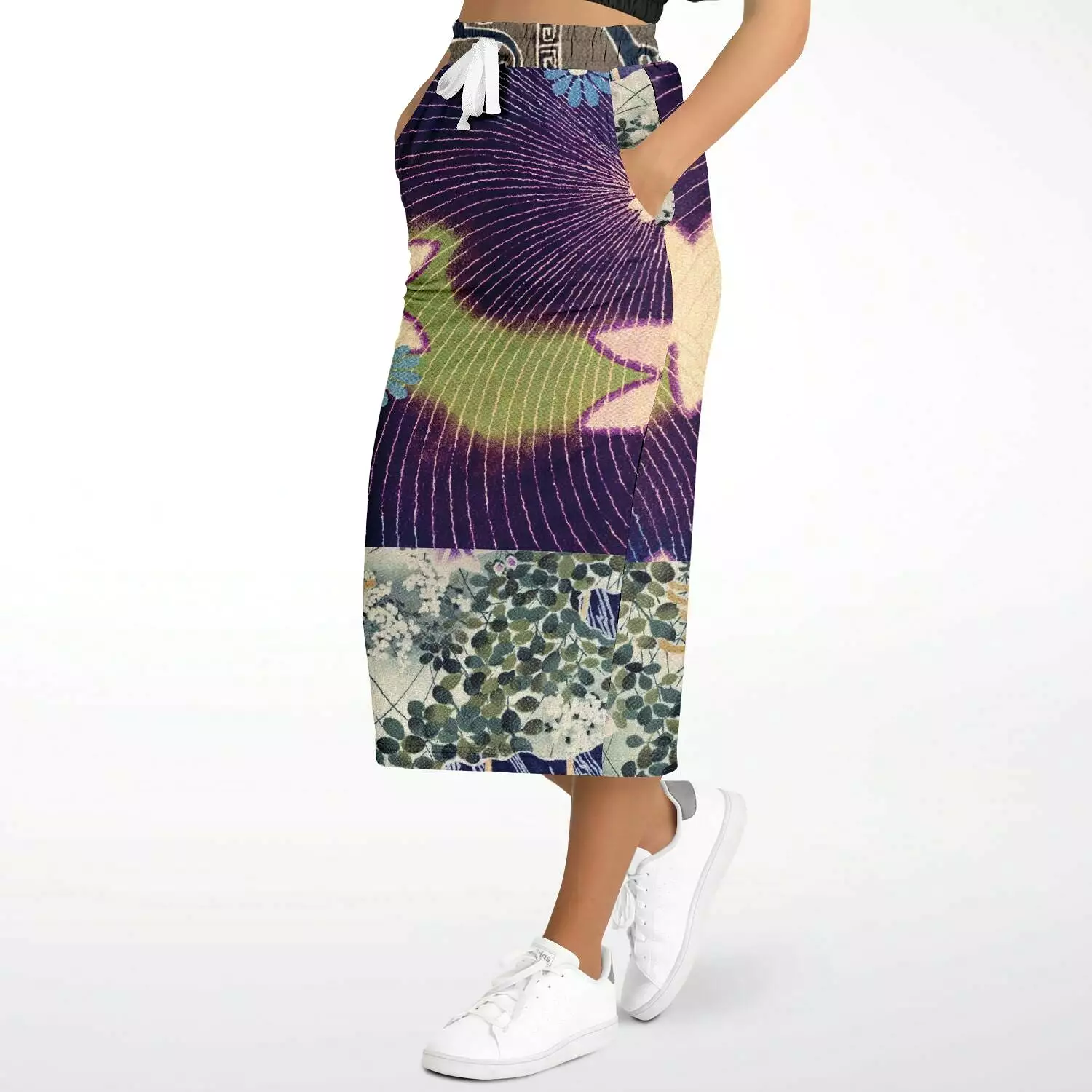 Panda Surprise Eco-Poly Long Pocket Skirt