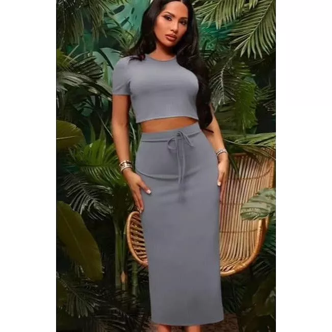 Pencil Skirt and Crop Rope Set