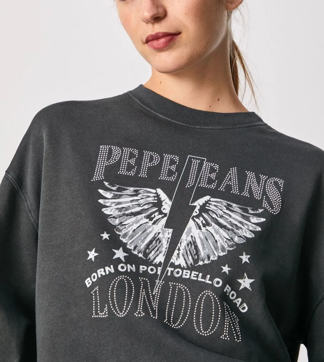 Pepe Jeans Cadence Logo Sweatshirts Washed Black