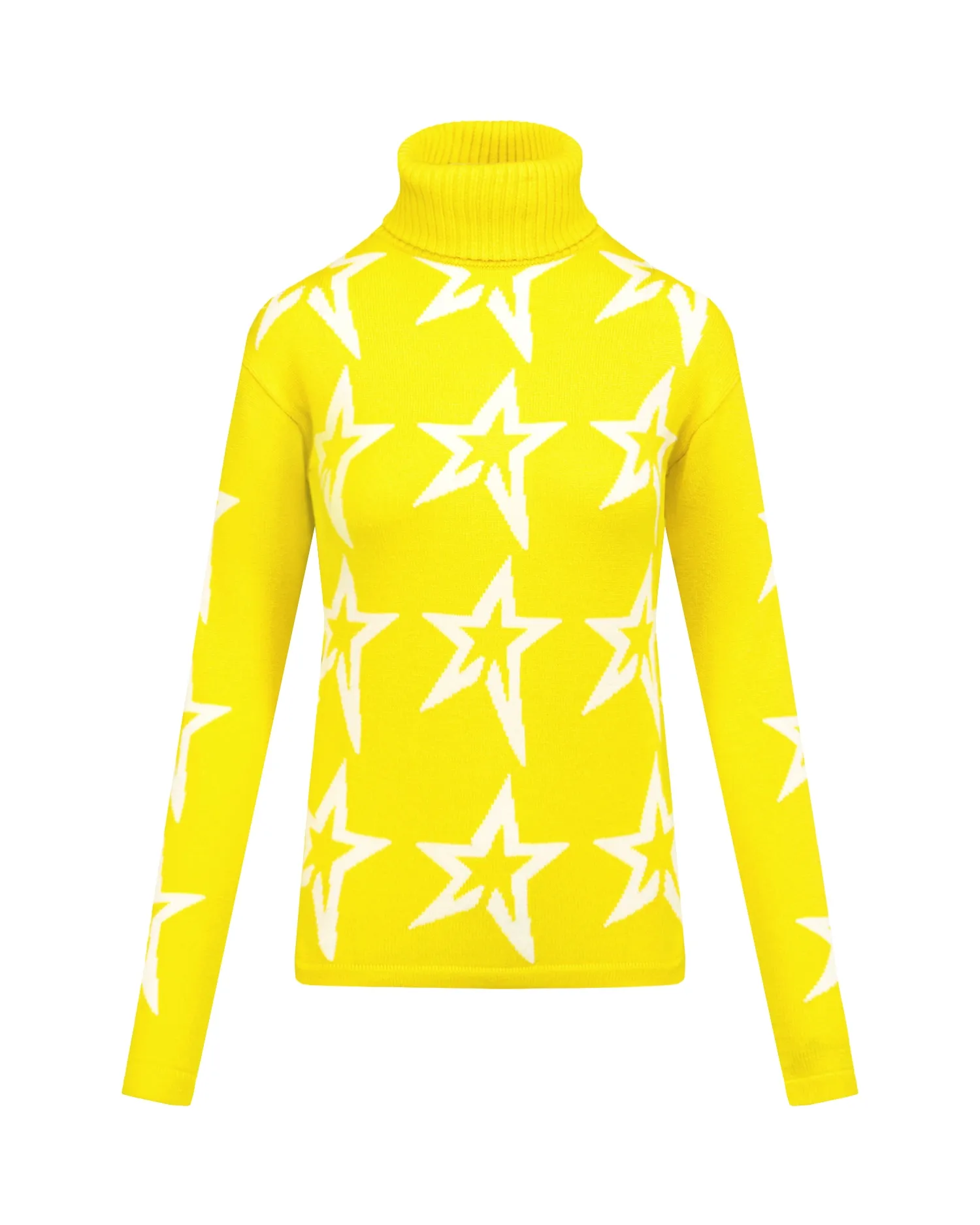 PERFECT MOMENT STAR DUST sweater W3000090-1955butteryellowsnowwhitestar