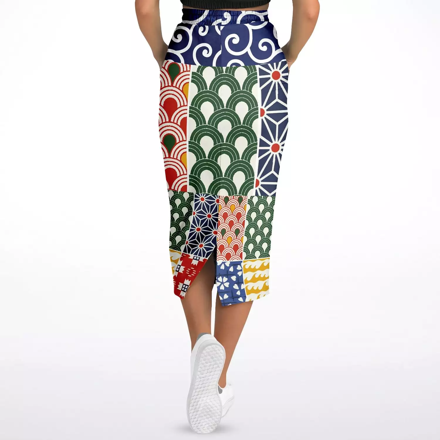 Picadilly Square Eco-Poly Long Pocket Skirt