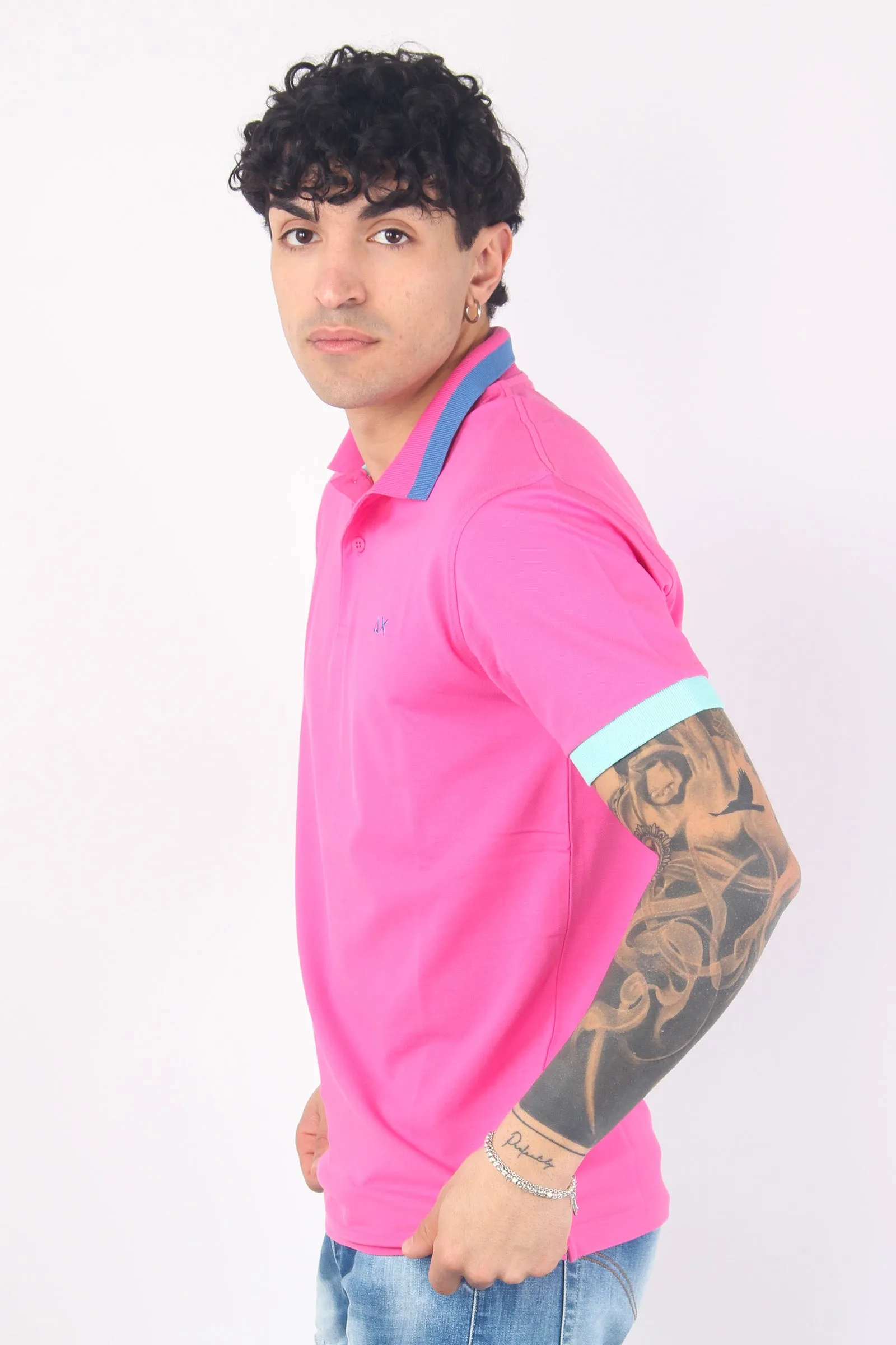 Polo Profilo Alto Fuxia