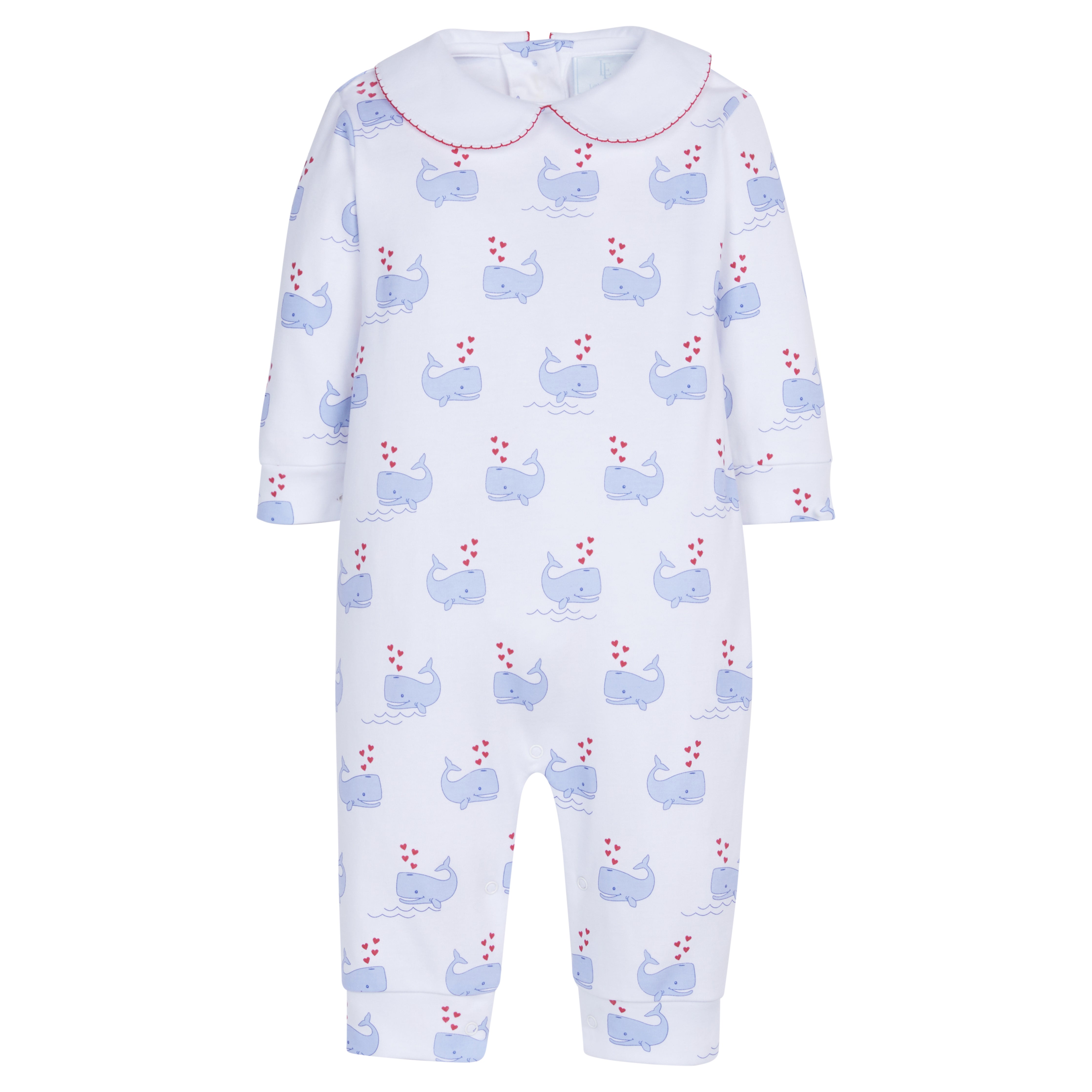 Printed Playsuit - Blue Whales