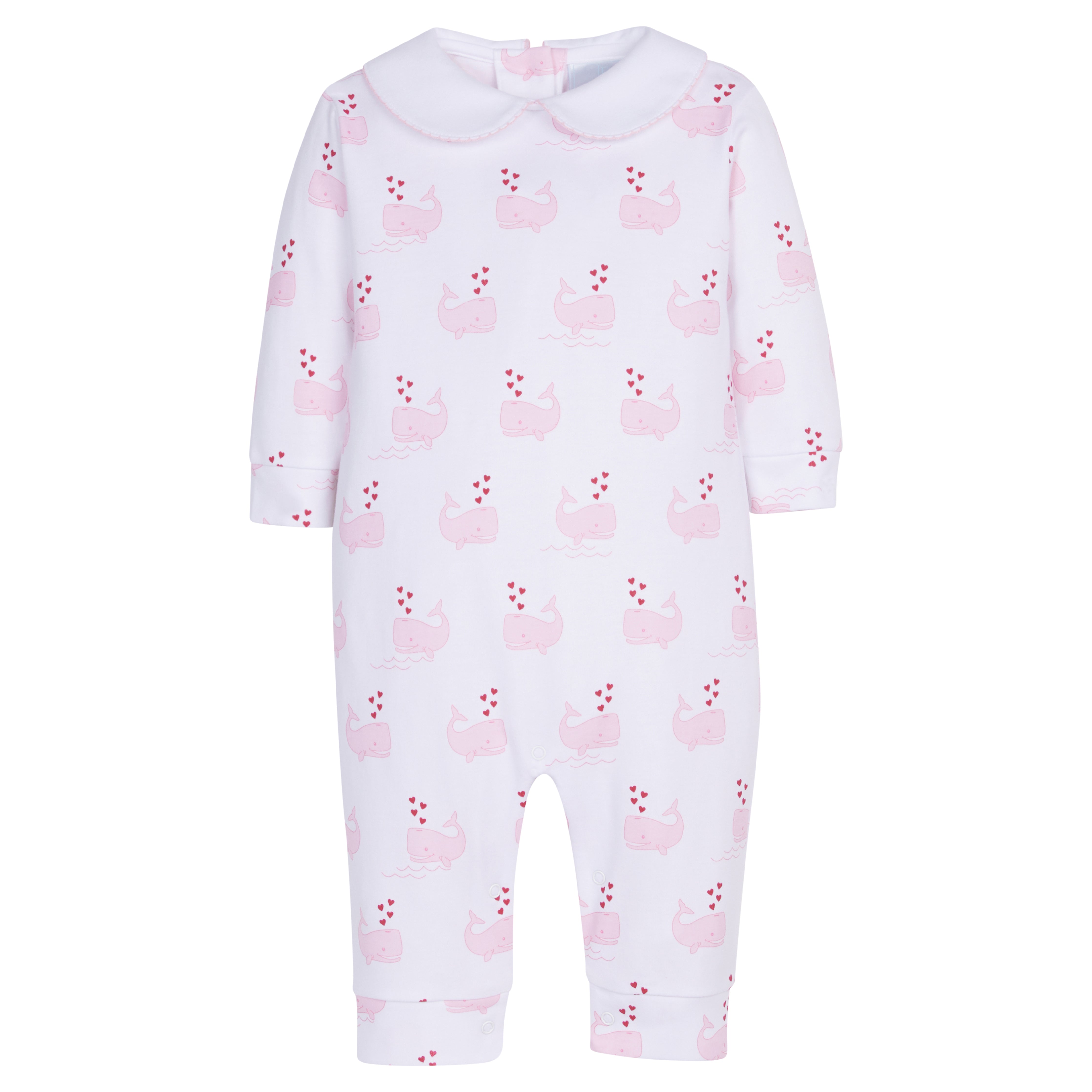 Printed Playsuit - Pink Whales