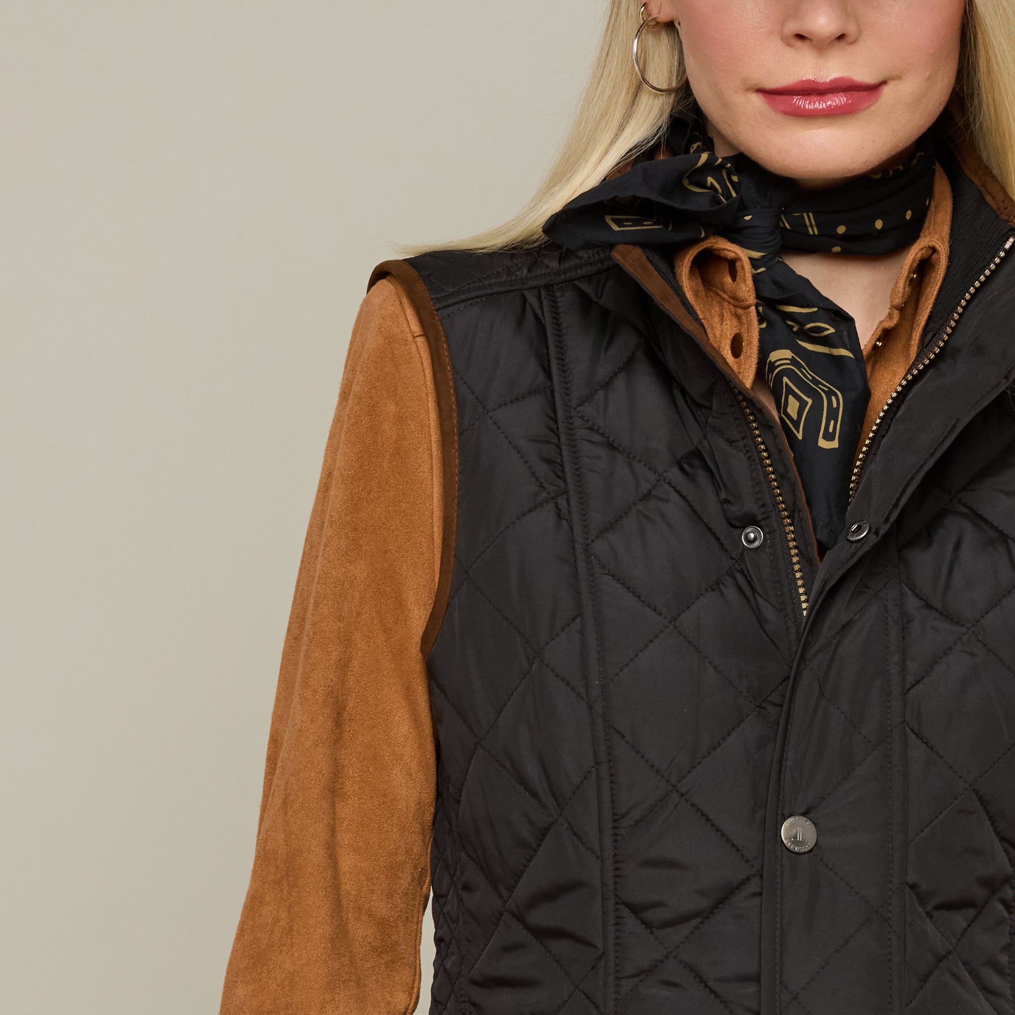 Quilted Vest :: Black