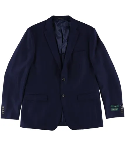 Ralph Lauren Mens Classic-Fit Textured Two Button Blazer Jacket