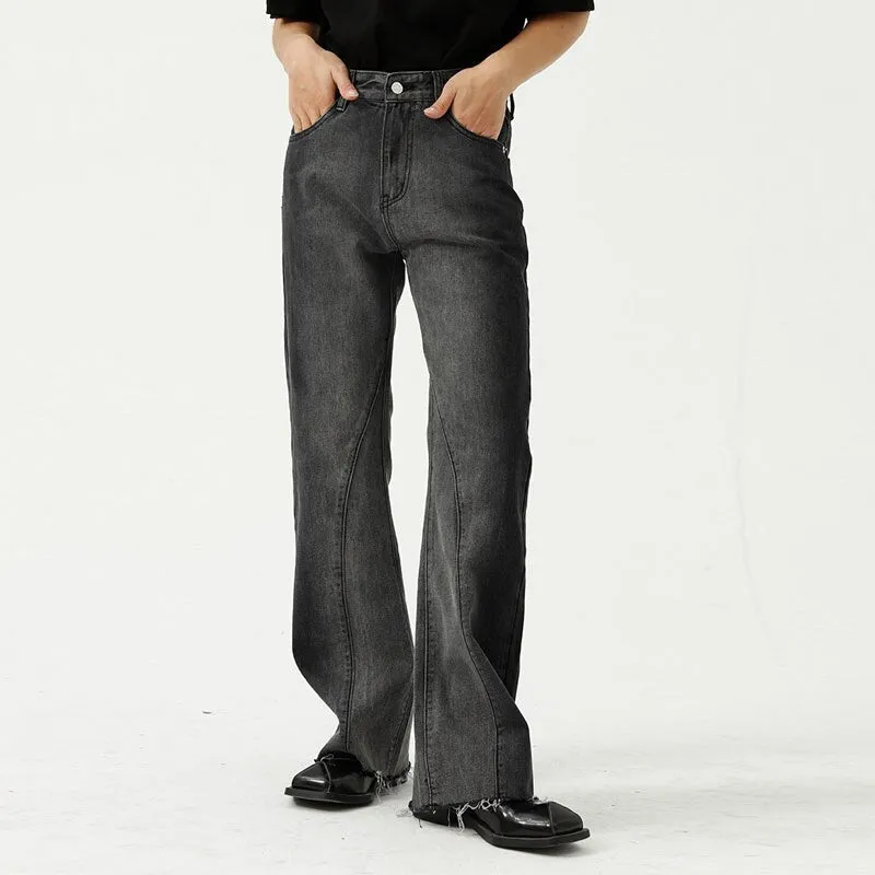 Raw Hem Gradient Jeans