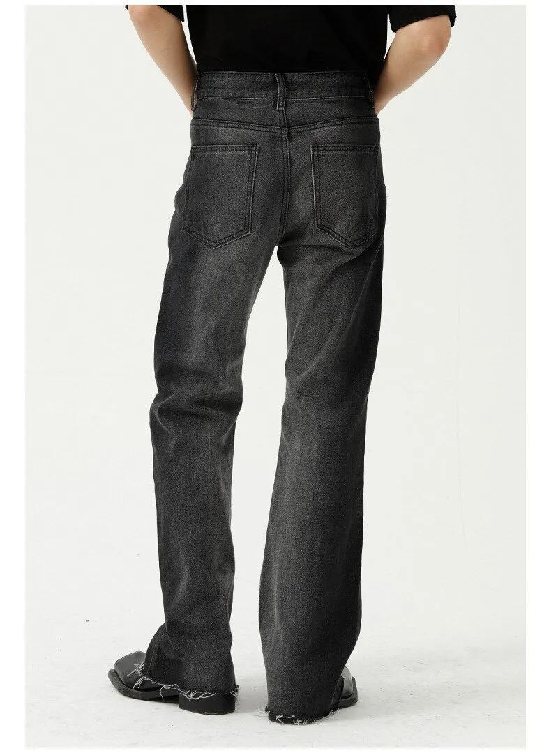 Raw Hem Gradient Jeans