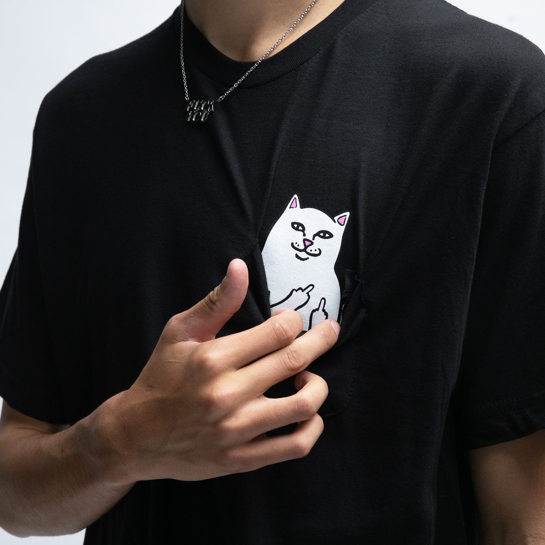 RIPNDIP Lord Nermal Pocket Tee (Black)